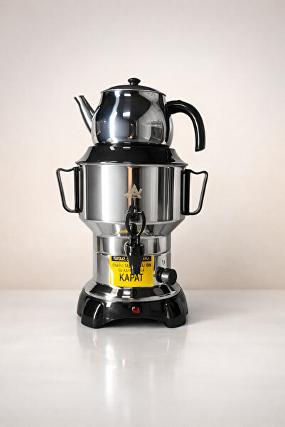 Earnshaw ماكينة صنع الشاي الكهربائية سعة 4.5 لتر من ساموفار للمنزل والمكتب، م...