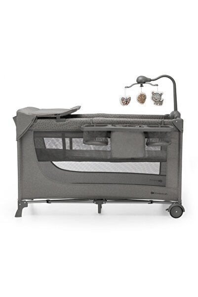 Kinderkraft Pătuț de călătorie JOY 2 cu accesorii, gri închis