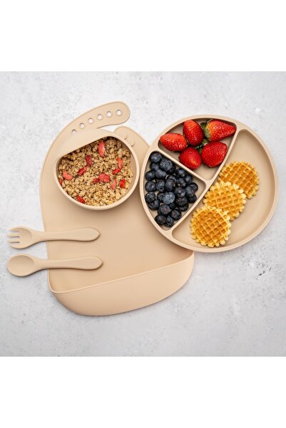 APPEKIDS Set diversificare din silicon, AppeKids Classic Bubble Beige