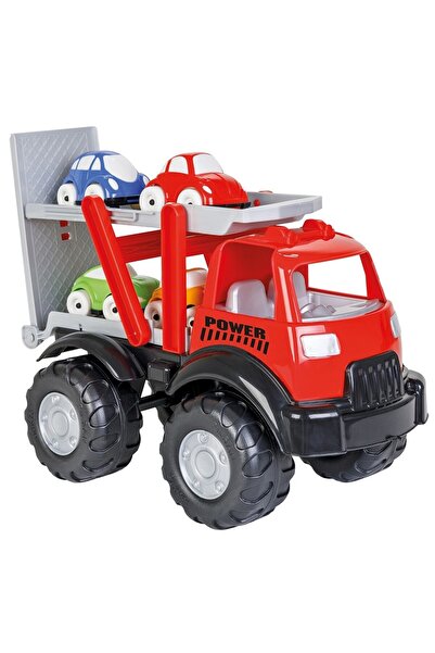 JollyMag Camion de transport Pilsan Power cu 4 mașini