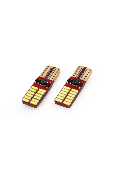 JollyMag Set becuri auto cu LED CANBUS compatibil T10e W5W 24 SMD Alb 12V/24V...