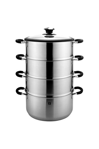 Zokura Set 5 piese pentru gatit la aburi, inox, 28 cm/7,6 L