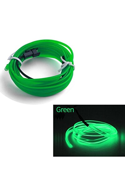 Avex Cablu auto EL Neon Verde, lungime 2M, 12V, include sursă de alimentare