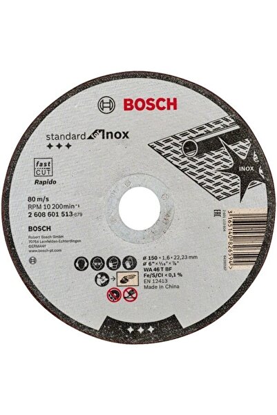 Bosch Disc debitare metal/inox 150 x 22.2 x 1.6 mm,