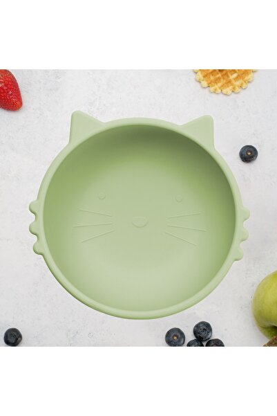 APPEKIDS Silicone bowl, AppeKids, Kitty I - Raw Green