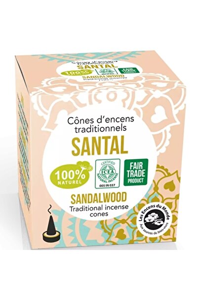 Aromandise Conuri parfumate - Lemn de santal indian, 12 buc.,