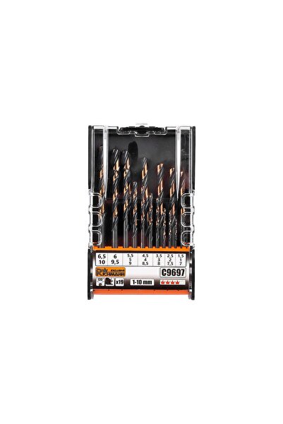 richmann exclusive Set 19 burghie pentru metal, HSS, 1-10 mm, exclusiv Richmann