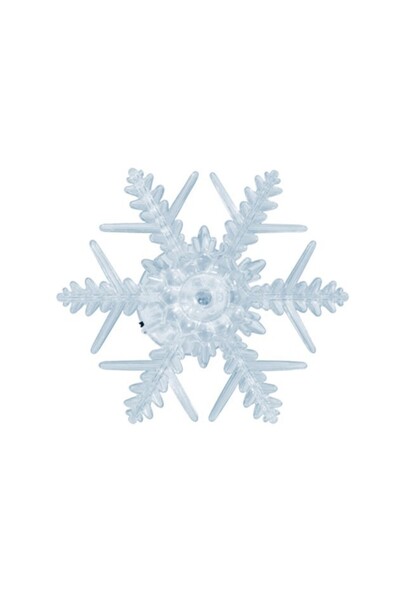 JollyMag Steluta decor pentru Craciun, jocuri de lumini LED alb, ventuza pent...