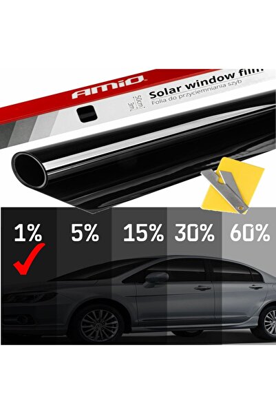 JollyMag Folie fumurie pentru geamuri Mega Dark Black 0.75 x 3m (1%)