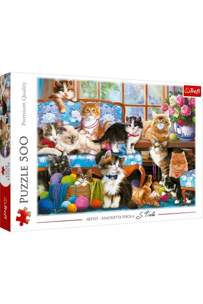 JollyMag PUZZLE TREFL 500 FAMILIA DE PISICUTE