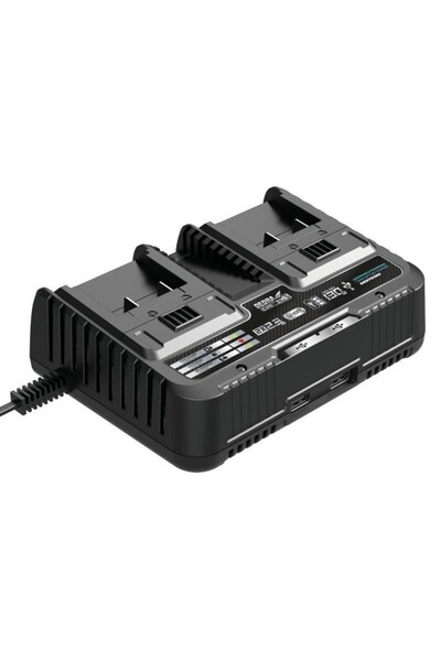 JollyMag Incarcator dublu pentru acumulatori, 18V, Li-ion, 2x2.3A, SAS+ALL, D...