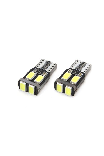 JollyMag Set becuri auto cu LED CANBUS compatibil T10 W5W 6 SMD Alb 12V, dest...