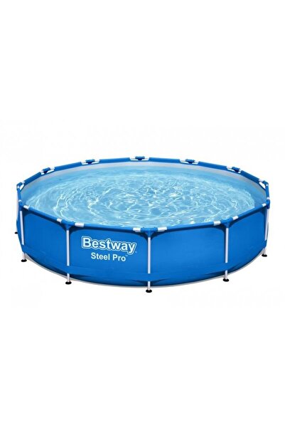 JollyMag Piscina structura metalica, rotunda, albastru, 366x76 cm, Bestway St...