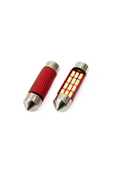 JollyMag Set becuri auto cu LED CANBUS sofit compatibil C5W 12 SMD 36mm Alb 1...