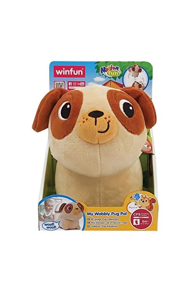 WINFUN Jucarie Interactiva Catelus Pug Pentru Bebelusi,