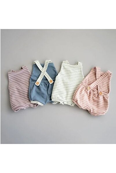 drool Baby Romper with Stripes (Color: White, Size: 80)