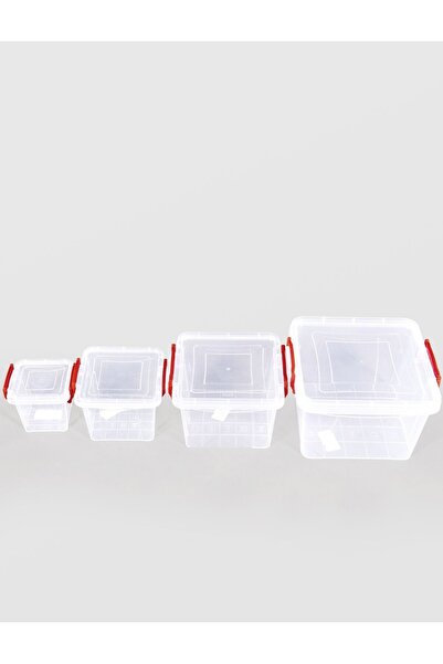 sterk Set de recipiente pătrate pentru alimente Maya 0,3 L, 0,6 L, 1,5 L, 3 L