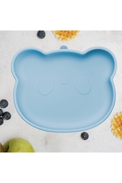 APPEKIDS Farfurie Din Silicon Cu Ventuza, , The Little Bear - Aqua Blue
