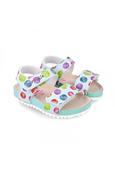 JollyMag Sandale din piele pentru copii Baloane colorate, Garvalin, sky (Mari...