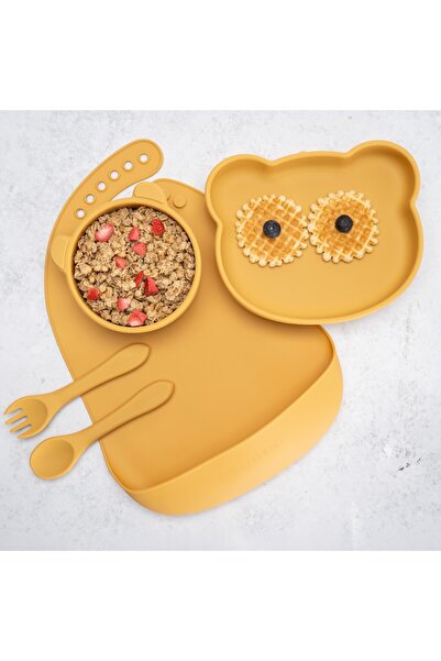 APPEKIDS Set 5 piese diversificare din silicon, AppeKids Panda Honey