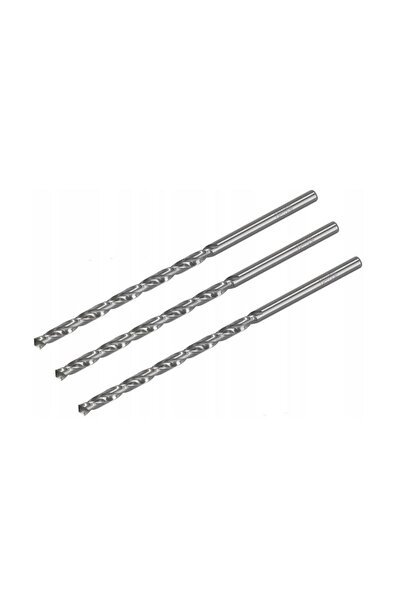 drel Burghiu metalic, lung, set de 3 bucăți, 2 x 85 mm,