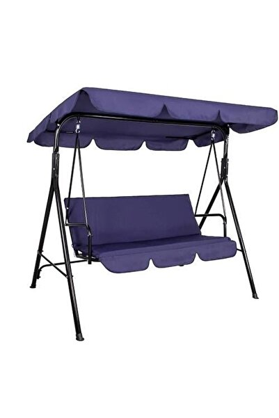 Springos Balansoar de grădină, 3 locuri, albastru, 170 x 110 x 150 cm, Cecilia
