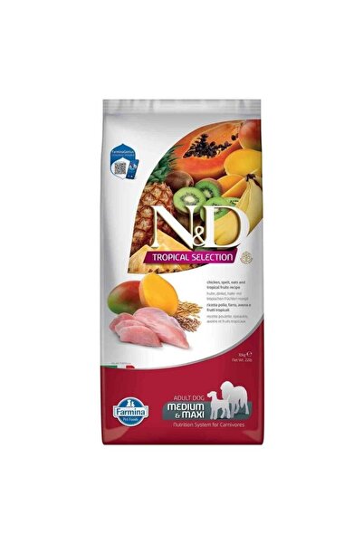N&D Tropical Selection Tavuklu ve Tropikal Meyveli Orta ve Büyük Irk Yetişkin...