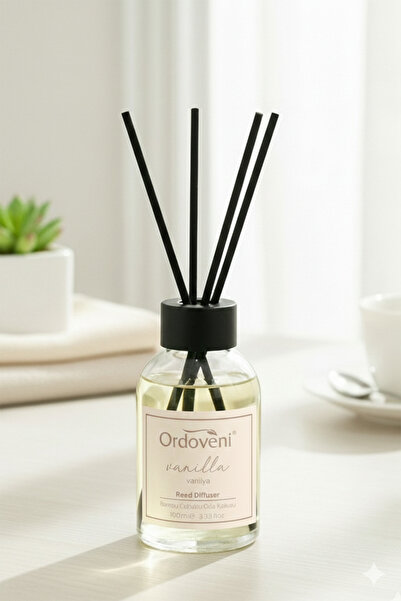 OrdoVeni Vanilya Kokulu Çubuklu Oda Kokusu | 100ML | Véronique 3'lü Fransız H...
