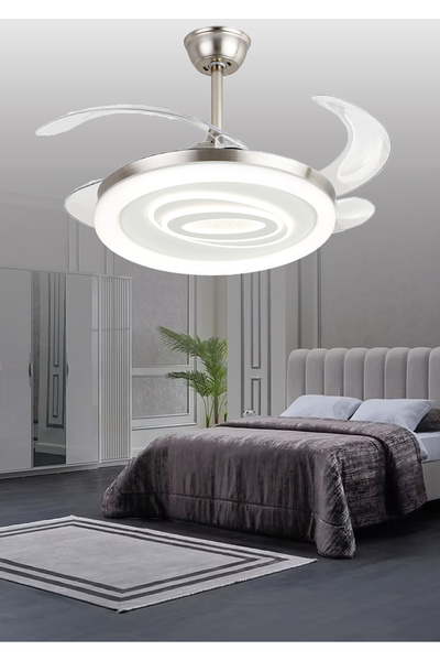 Alvina Aydınlatma Tavan Vantilatörü Pervaneli Avize Kumandalı Açılır-kapanır ...