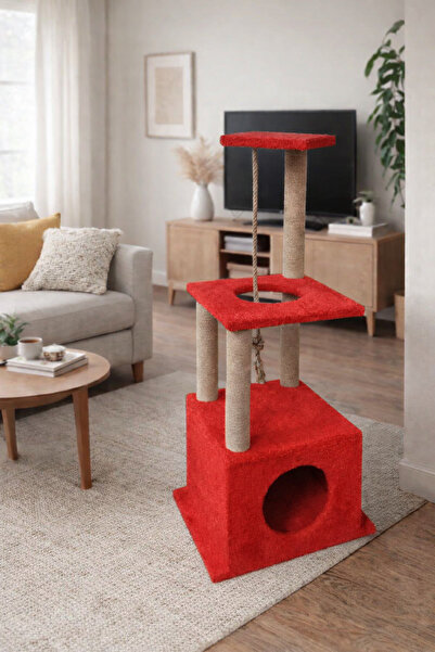 Catoys Kedi Evi Ve Tırmalaması 2 Katlı (k)