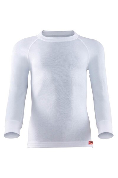 Blackspade 9265 Beyaz Termal Uzun Kol Yuvarlak Yaka T-shirt