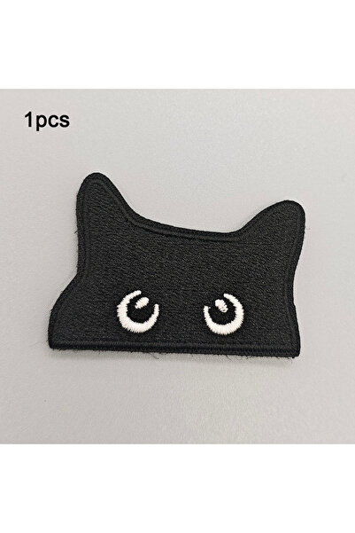 Choice رقعة مطرزة كبيرة الحجم بتصميم قطة سوداء لطيفة، قطعة واحدة أو نصف قطعة،...