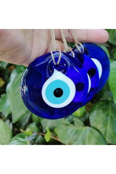 312 KONSEPT 7 bucăți de 5,5 cm de mărgele de sticlă cu ochi rău, 5 metri de f...