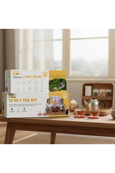 Primo Plus طقم شاي كامل للتخييم من دينكس DX4206 مكون من 14 قطعة