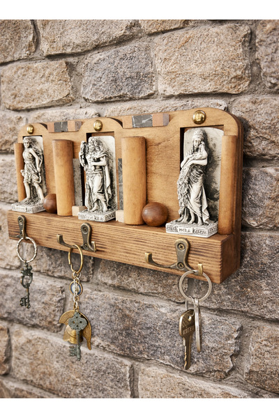 GÖKÇEN HOBİ Artemis Zeus Hera Mitolojik Antik Yunan Tanrıları Anahtar Askısı