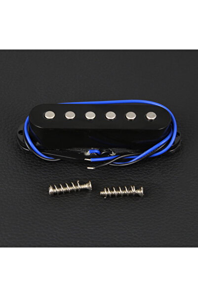 Choice Middle Black FLEOR 1PCS Alnico 5 ST Electric Guitar Single Coil Pickup...