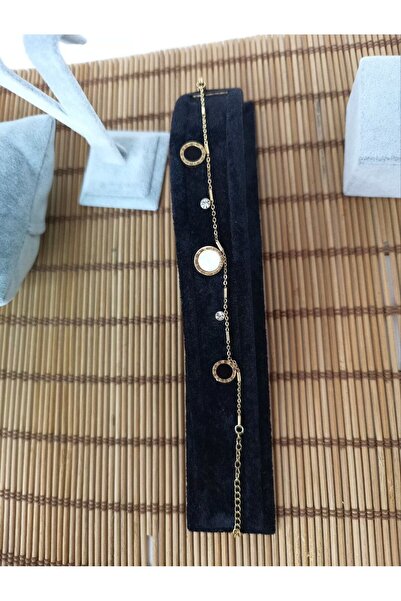 MelikeSteel 316 STainless Steel Bracelet - Roman Numeral and Mother of Pearl