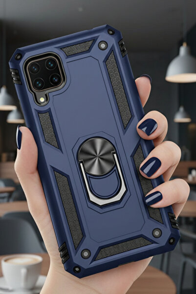 TechTrove Huawei P40 Lite Kılıf Yüzüklü Stand Olabilen Magnetic Tpu Tank Kapak