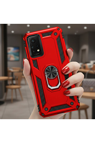 TechTrove Xiaomi Redmi Note 12 Pro 4G Kılıf Yüzüklü Stand Olabilen Magnetic T...