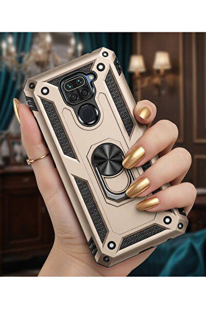 TechTrove Xiaomi Redmi Note 9 Kılıf Yüzüklü Stand Olabilen Magnetic Tpu Tank ...