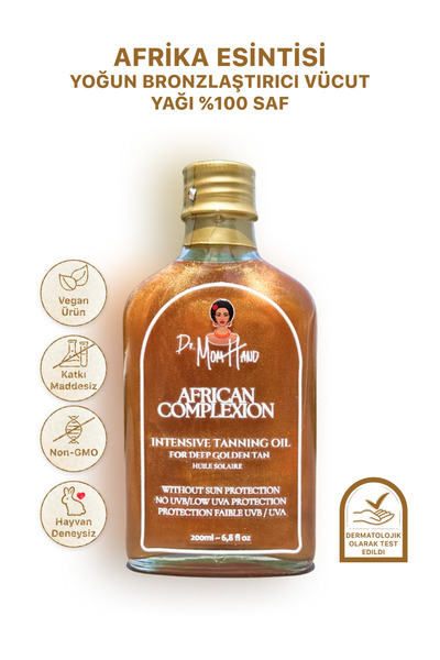 Dr. Mom Hand Afrika Esintili - Yoğun Bronzlaştırıcı Vücut Yağı %100 Saf 200ml
