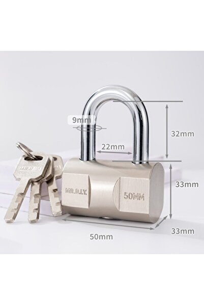 Choice قفل باب متين من الفولاذ المقاوم للصدأ 50 مم، مقاوم للماء والصدأ، مزود ...