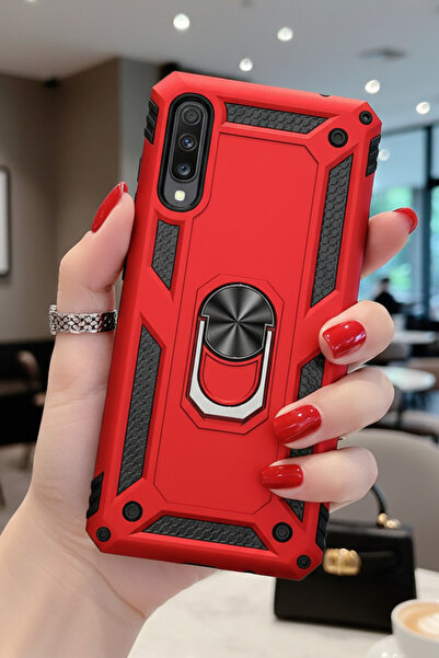 TechTrove Huawei P Smart Pro 2019 Kılıf Yüzüklü Stand Olabilen Magnetic Tpu T...