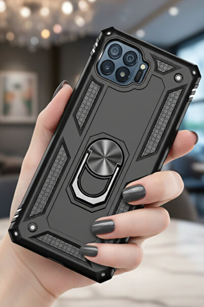 TechTrove Oppo Reno 4 Lite Kılıf Yüzüklü Stand Olabilen Magnetic Tpu Tank Kapak
