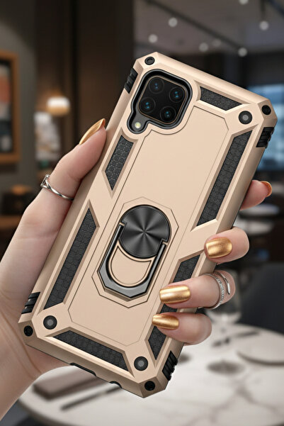 TechTrove Huawei P40 Lite Kılıf Yüzüklü Stand Olabilen Magnetic Tpu Tank Kapak