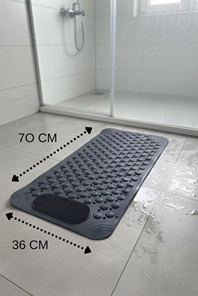 Tercih Home Silikon Masajlı Banyo Matı Banyo Kaydırmazı Duşakabin Küvet İçi V...