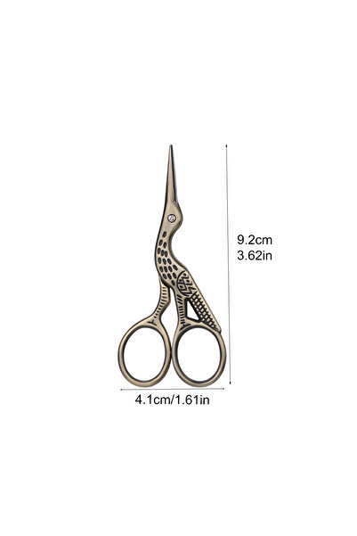 Choice مقص فيلي برونزي قطعة واحدة بتصميم كلاسيكي على شكل فم رافعة، مصنوع من ا...