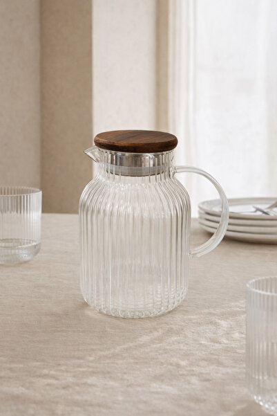 Bohemian Linea Akasya Kapaklı Cam Sürahi – 1500 ml