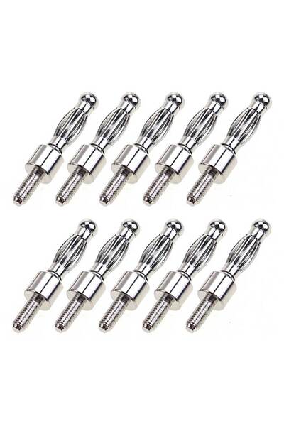 Choice محول موصل قابس الموز M3 JCD مكون من 10 قطع، 4 مم، متوافق مع قابس الموز...