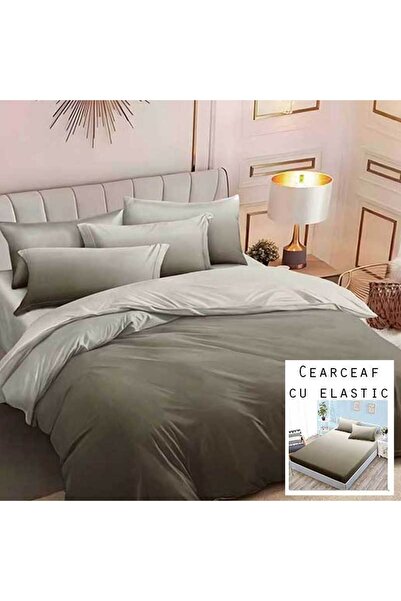 Patul Bubmac Finet Linen, Sulphur, Double Bed, 2 Persons, Fitted Sheet, 6 Pieces